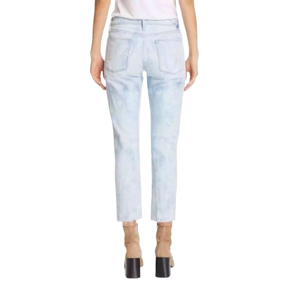 FRAME Le High Tie-Dye Straight-Leg Jeans in Cloud - Picture 13 of 16
